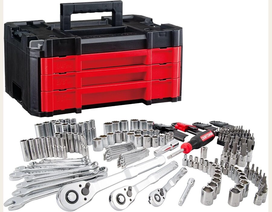 CRAFTSMAN 230 Pc Mechanics Tool Set, Socket Wrench Set, Car Tool Kit