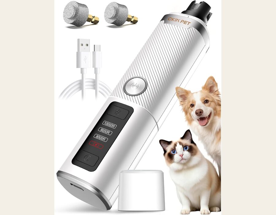 Dog Nail Grinder, Whisper Quiet and Safe for Sensitive Dogs and Cats