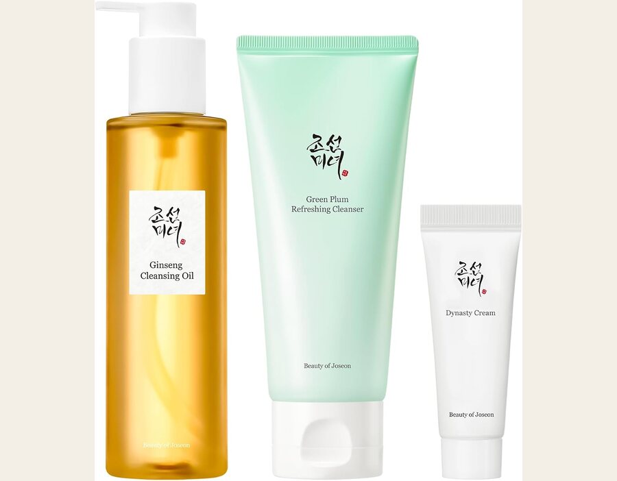 Beauty of Joseon Double Cleansing Duo with Glass Skin Moisturizer Gift Set